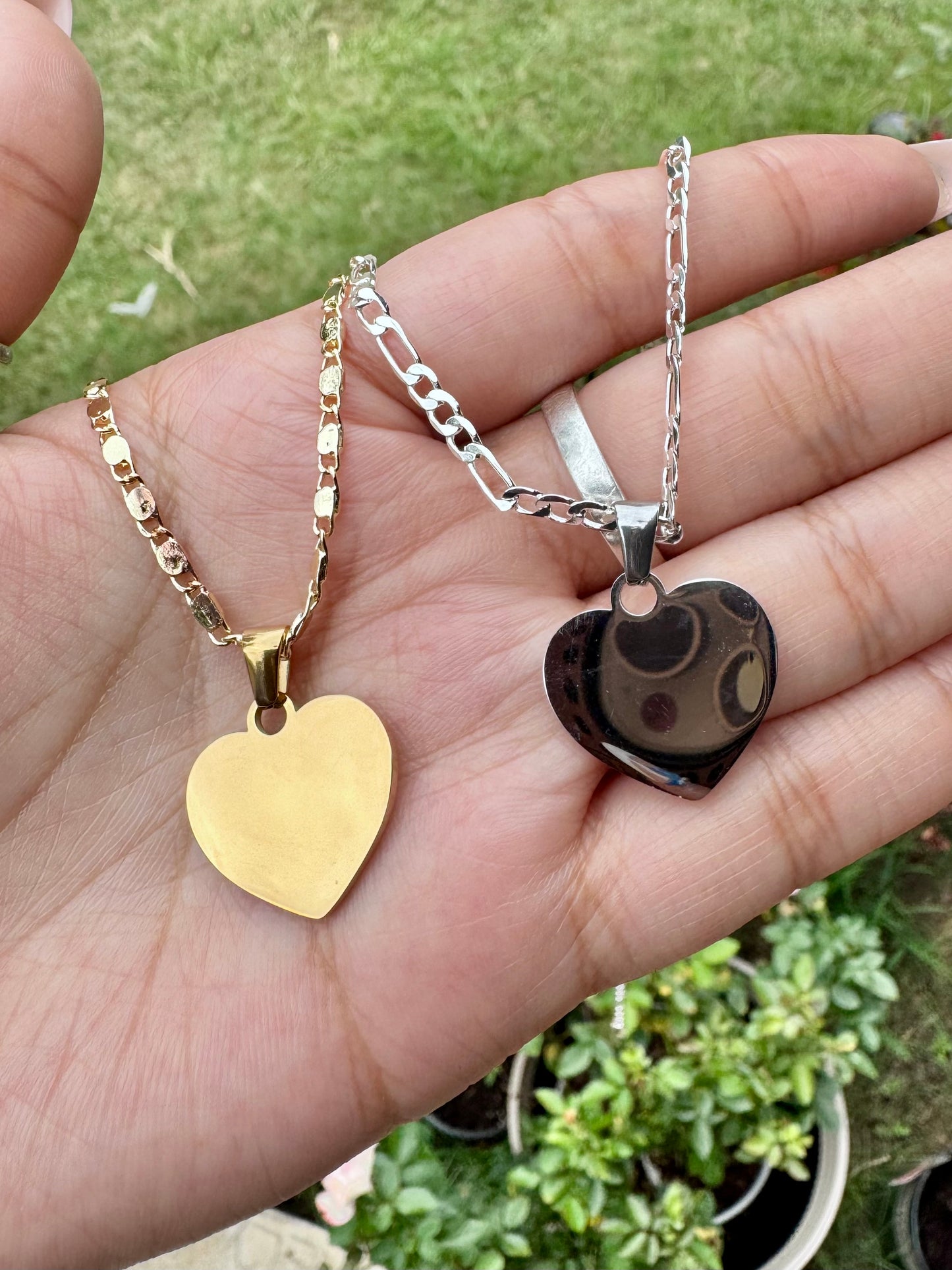 Heart Gold Personalized Necklace
