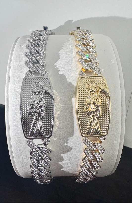 Santa Muerte Iced Out Esclava