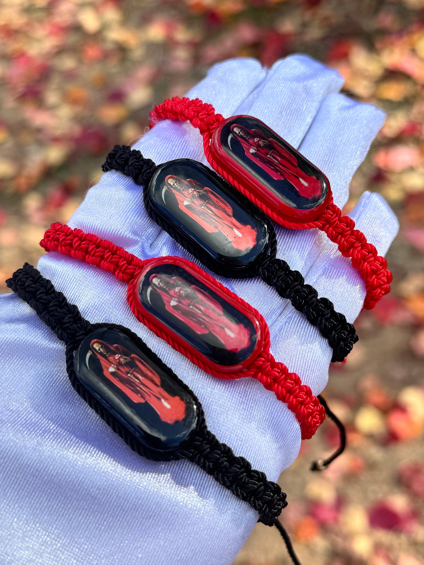 Santa Muerte Image Nylon Bracelets
