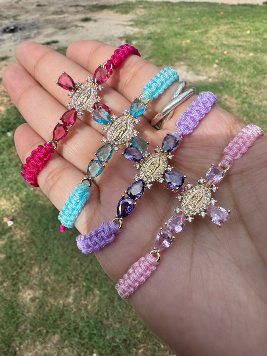 Virgencita Cross Bracelet