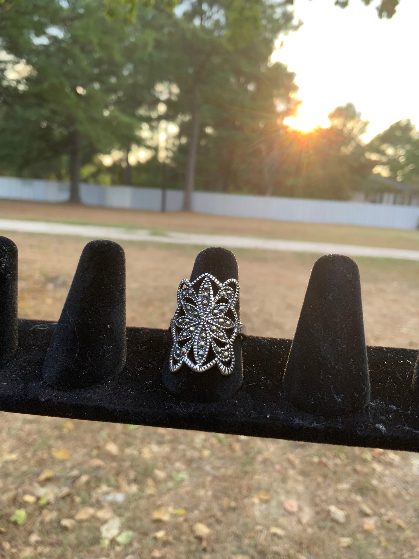 Long Marquesita Ring (Size 9)