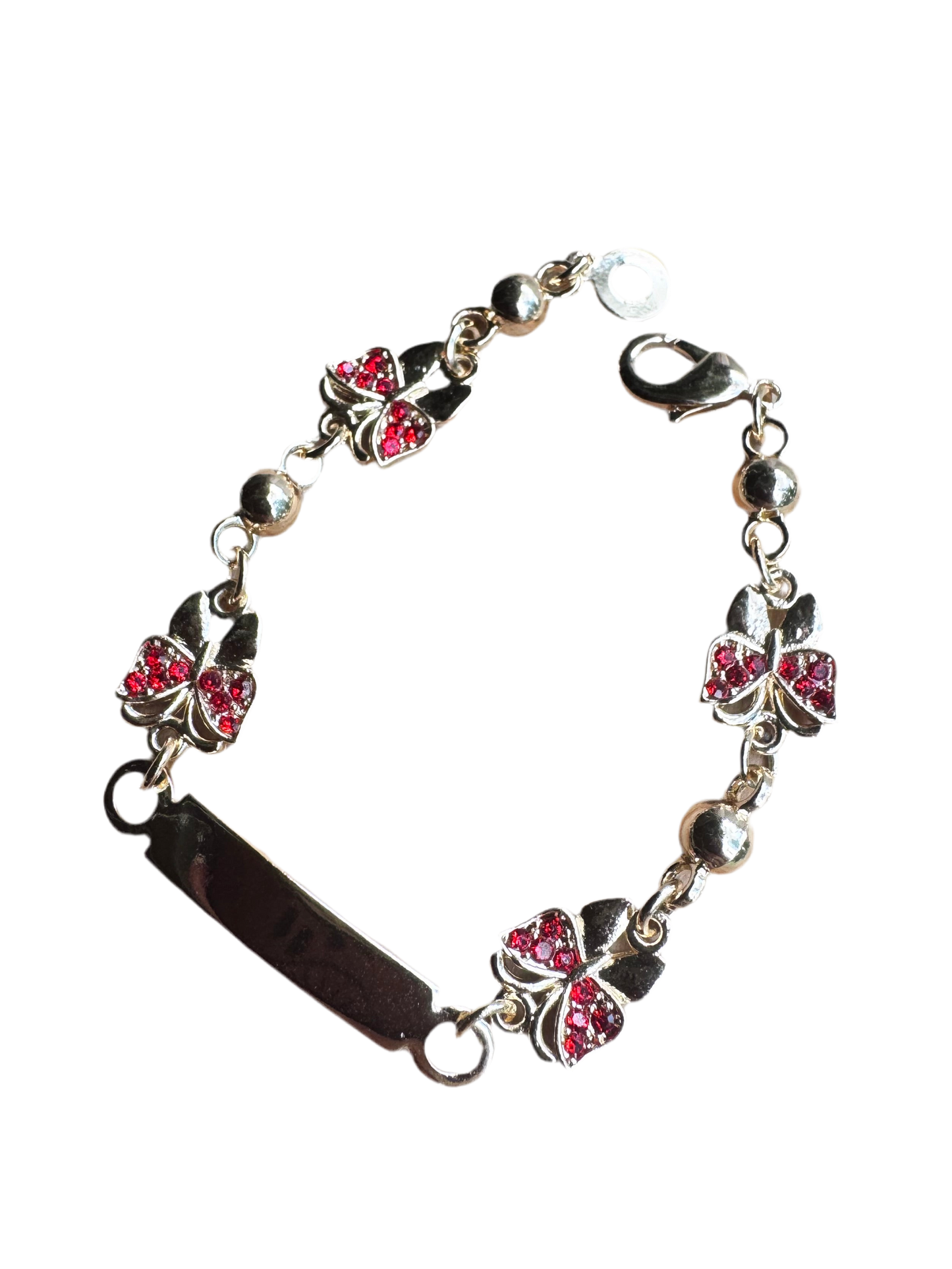 Red Butterfly Baby Bracelet Esclava