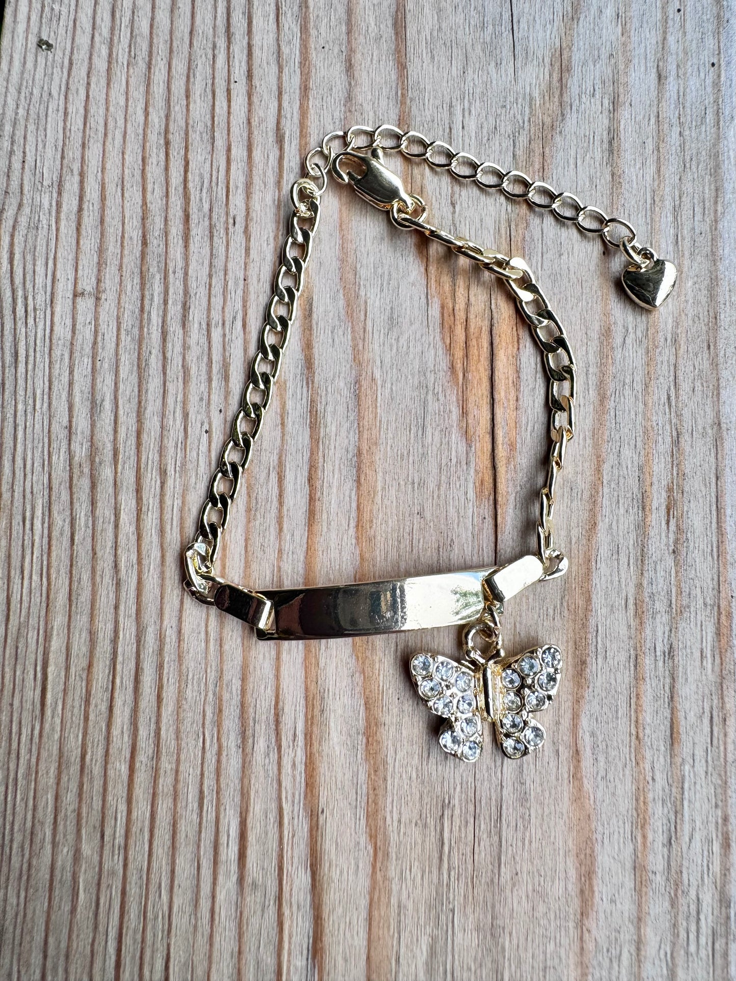 Mariposa Dangling Kids Bracelet Esclava