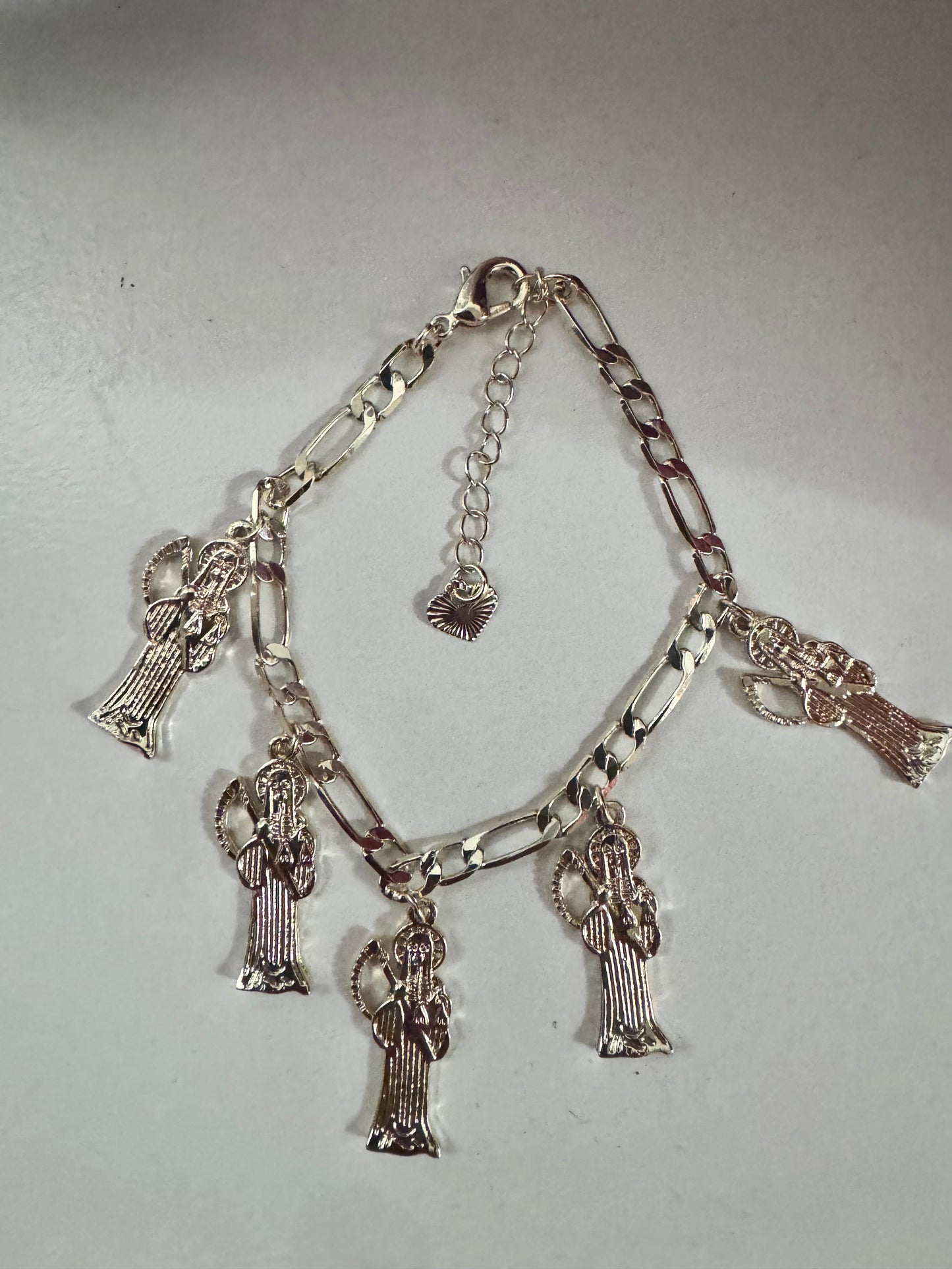 Santa Muerte Gold Charms Bracelet