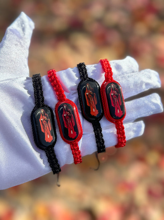 Santa Muerte Image Nylon Bracelets