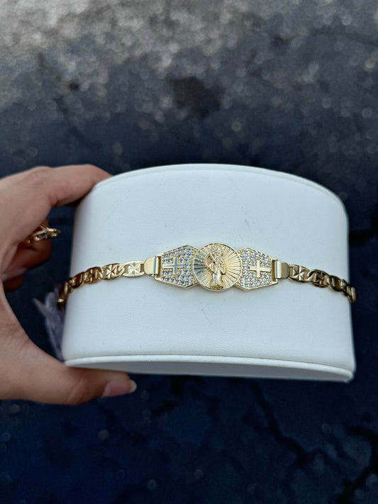 Santa Muerte Valentino Golden Esclava