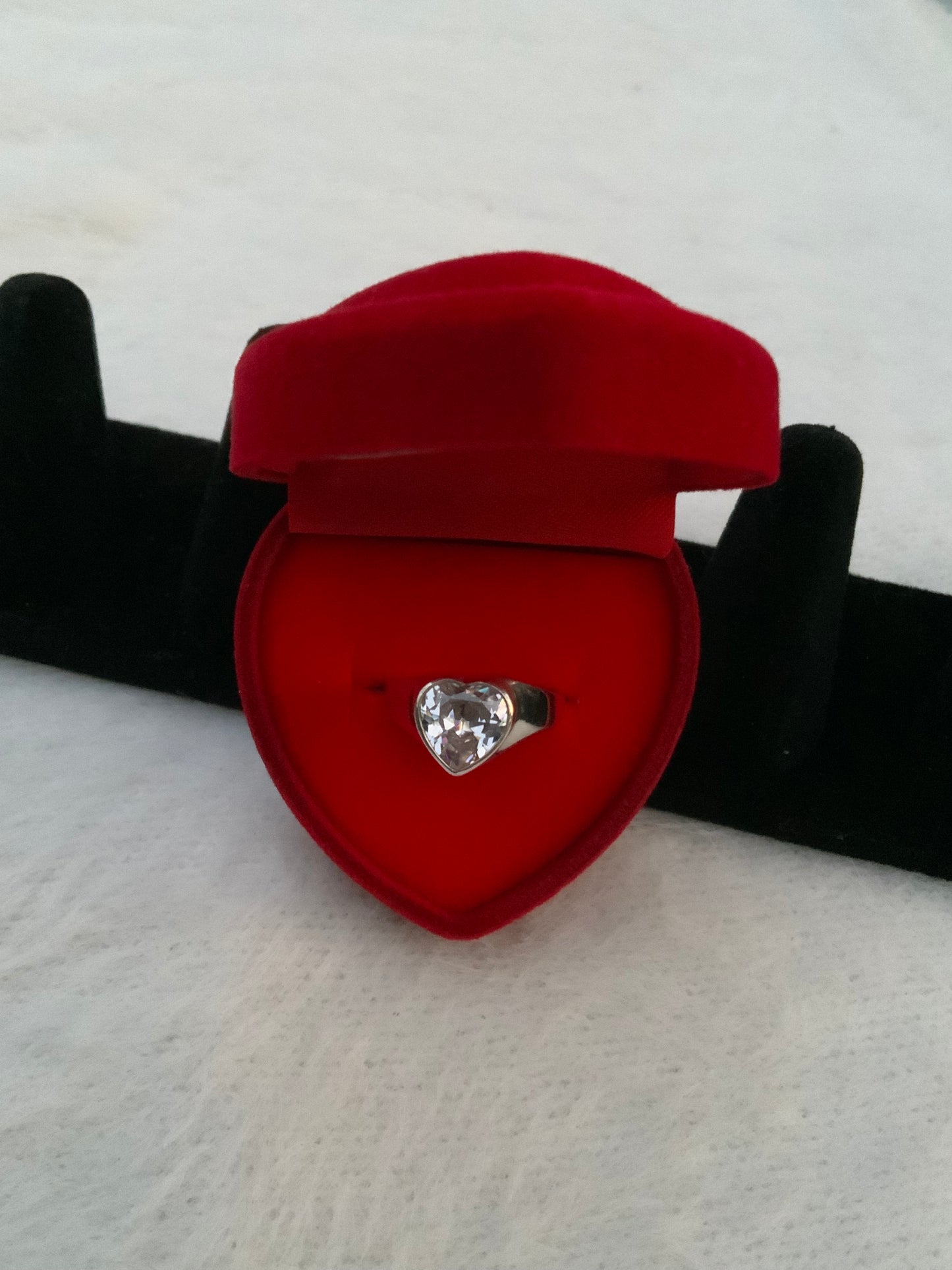 Heart Stone Ring (Size 8)