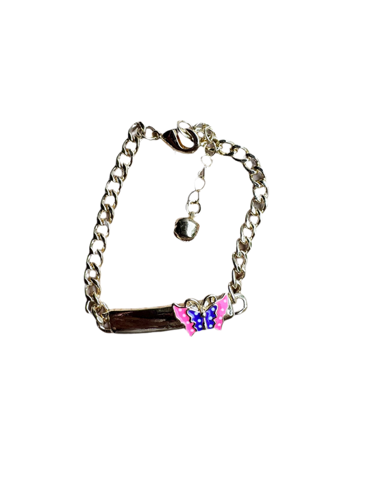 Kids Color Butterfly Personalized Bracelet