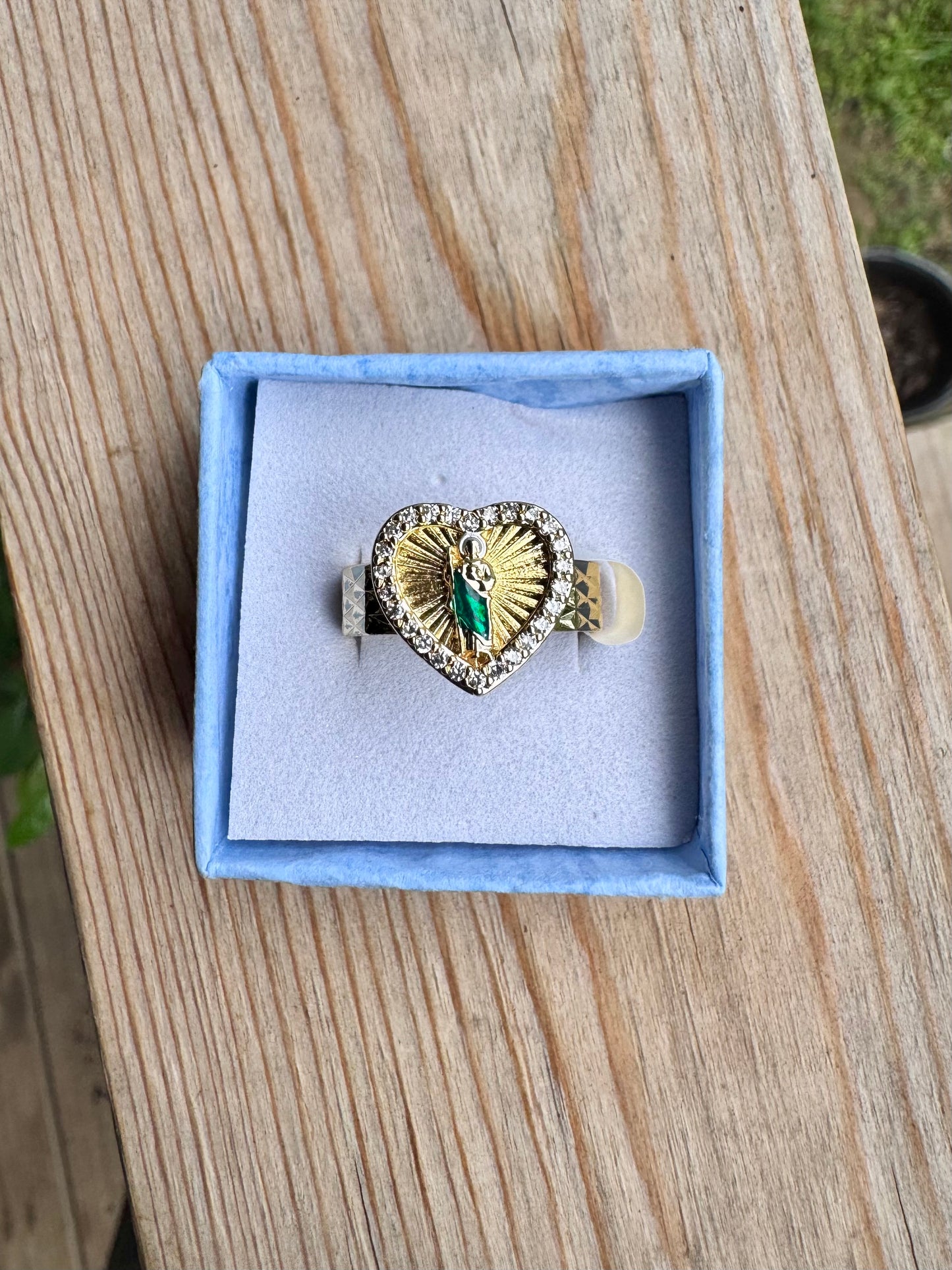 San Judas Heart Ring