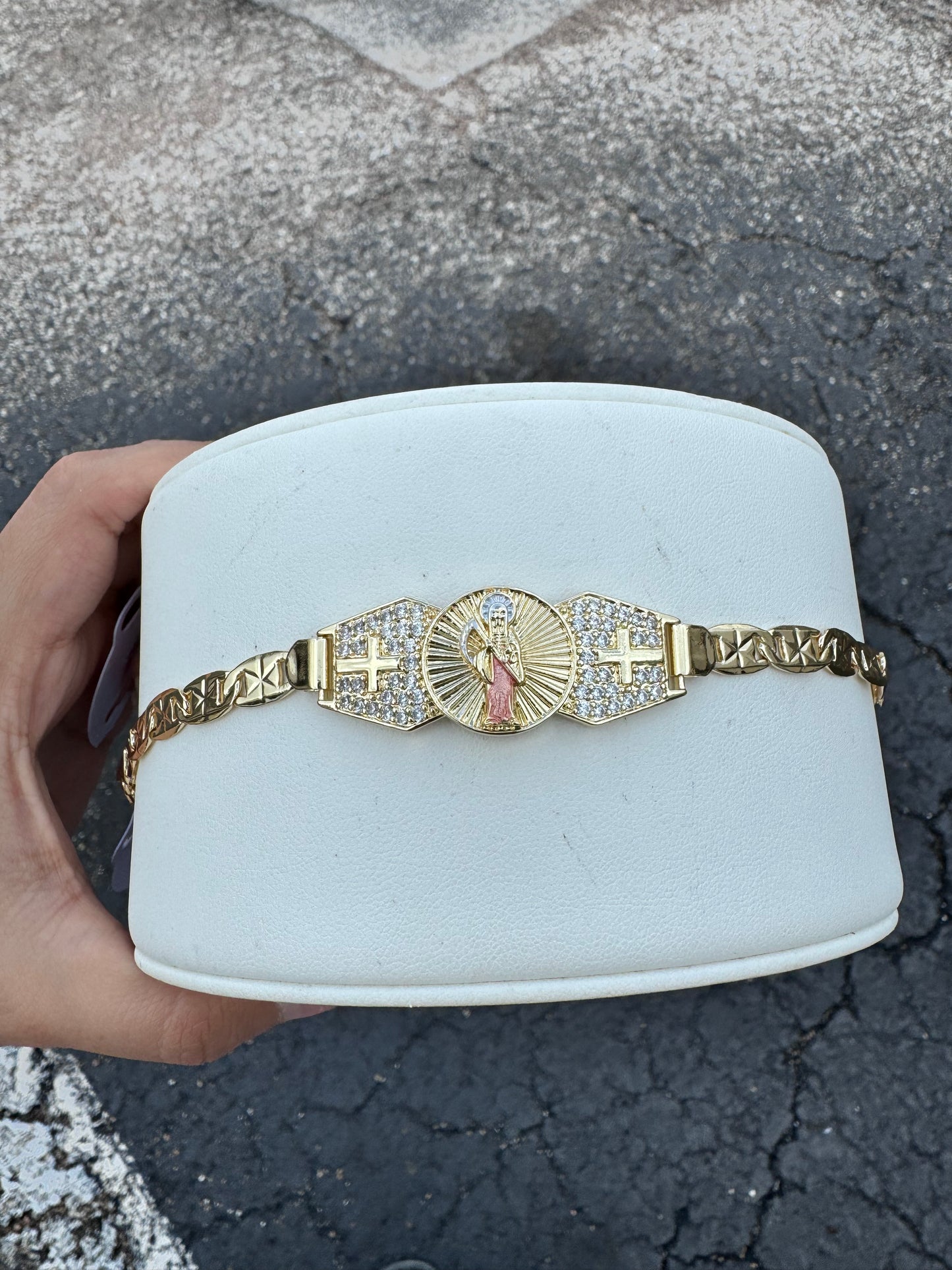 Santa Muerte Valentino Rose Gold Esclava