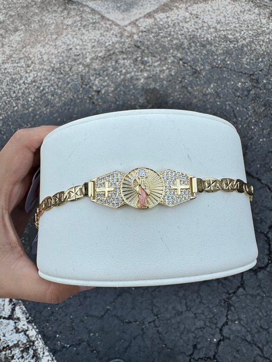 Santa Muerte Valentino Rose Gold Esclava