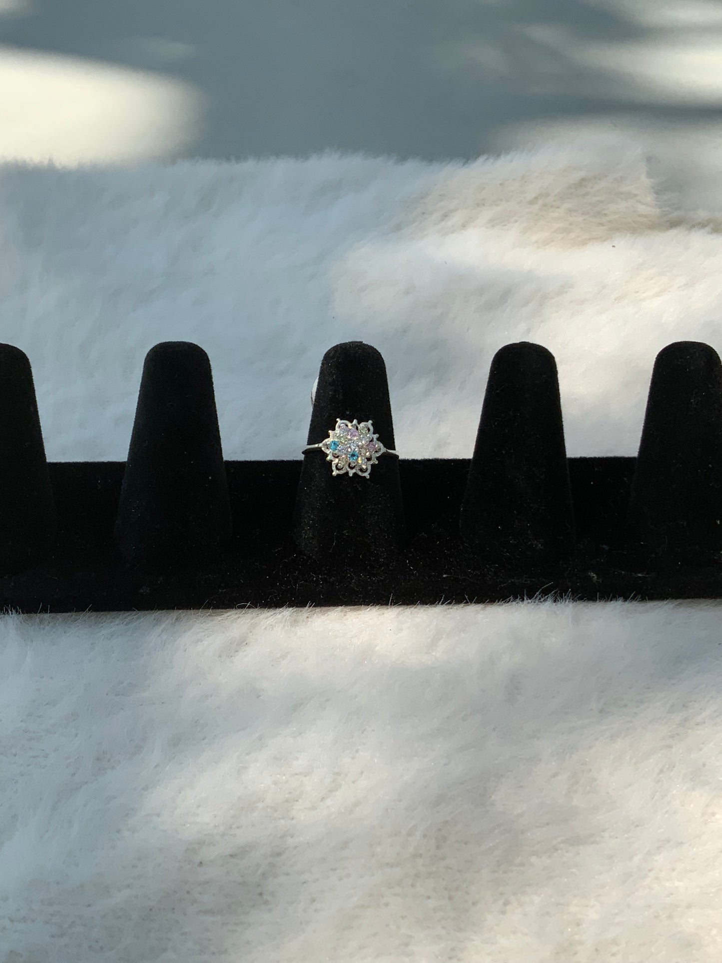Colorful Flower Ring (Size 5.5)
