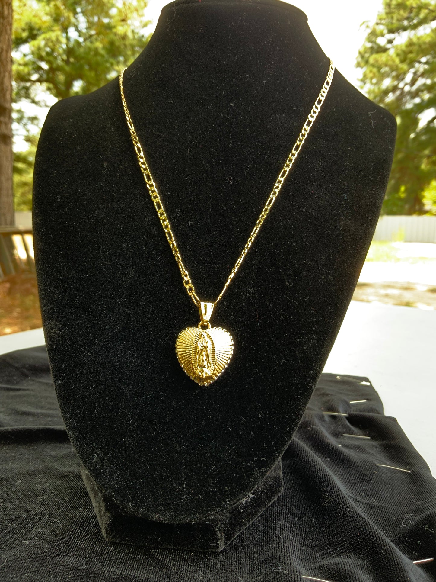 Virgencita Heart Necklace
