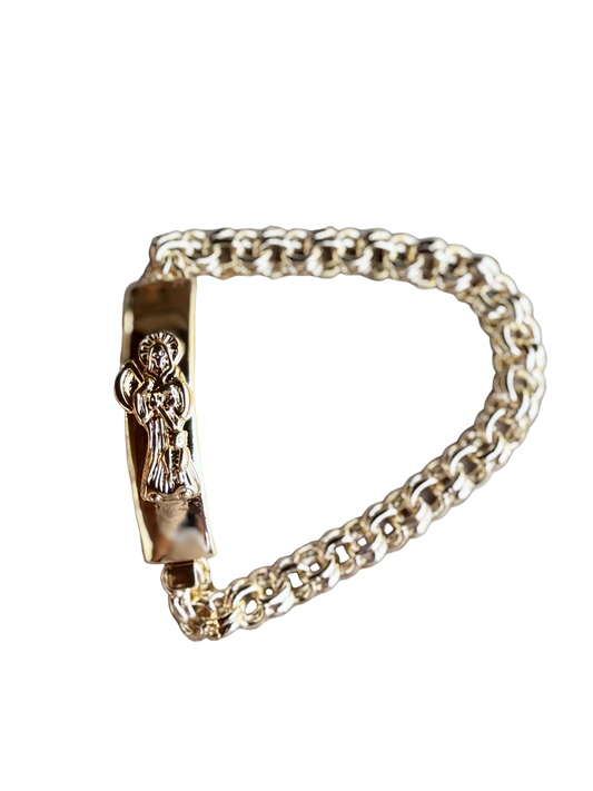 Santa Muerte Gold Chino Link