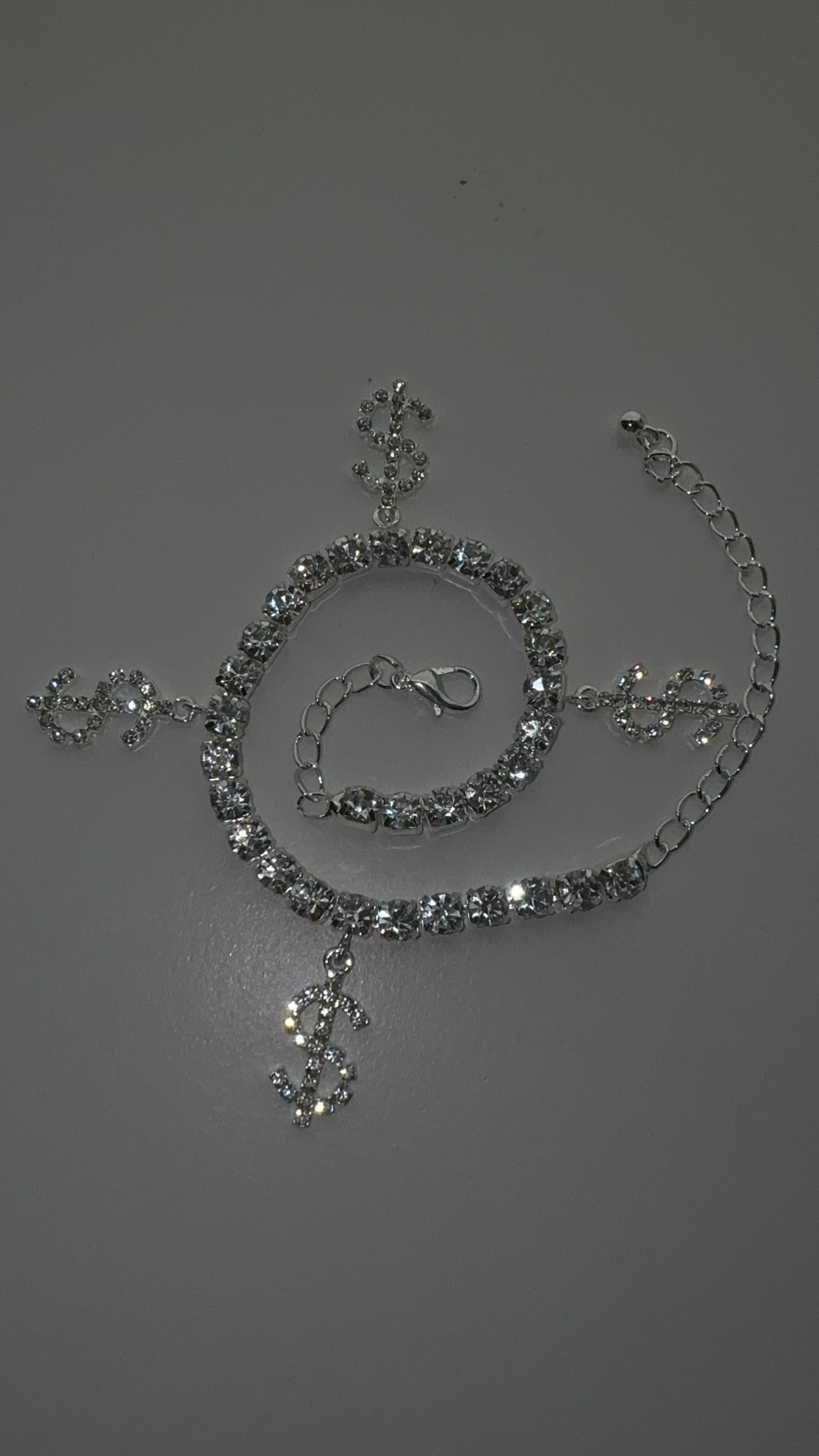 Money Sign Diamond Anklet