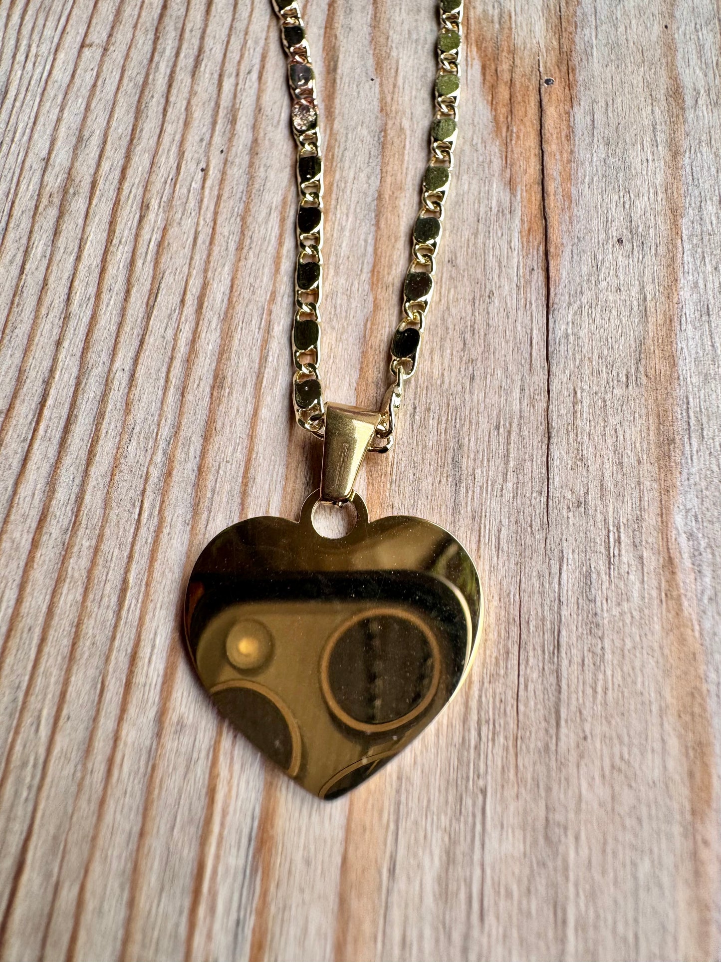 Heart Gold Personalized Necklace