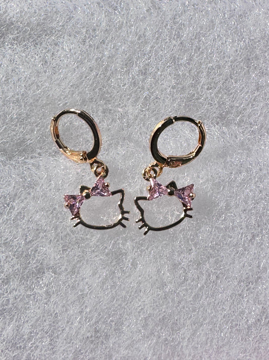 Kitty Pink Earrings