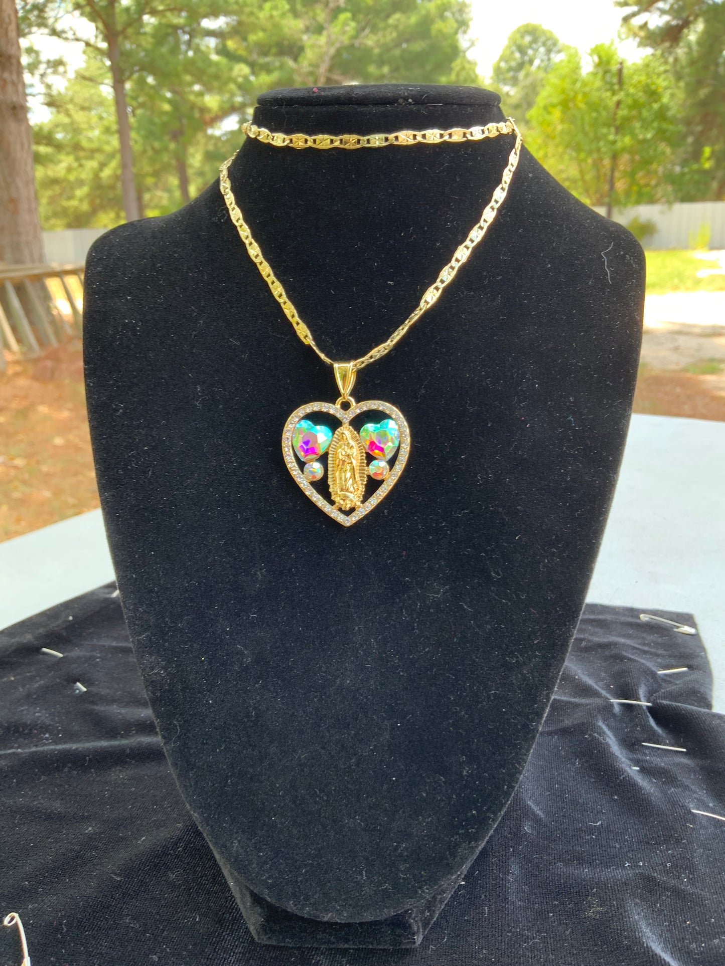 Virgencita Corazón Necklaces