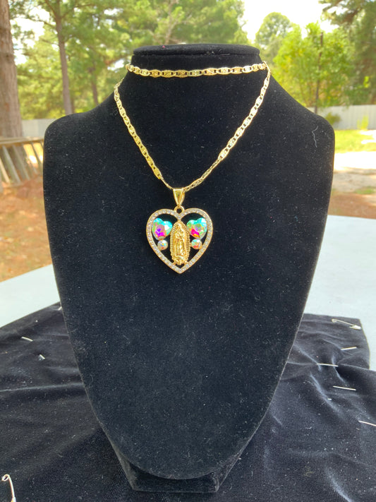 Virgencita Corazón Necklaces