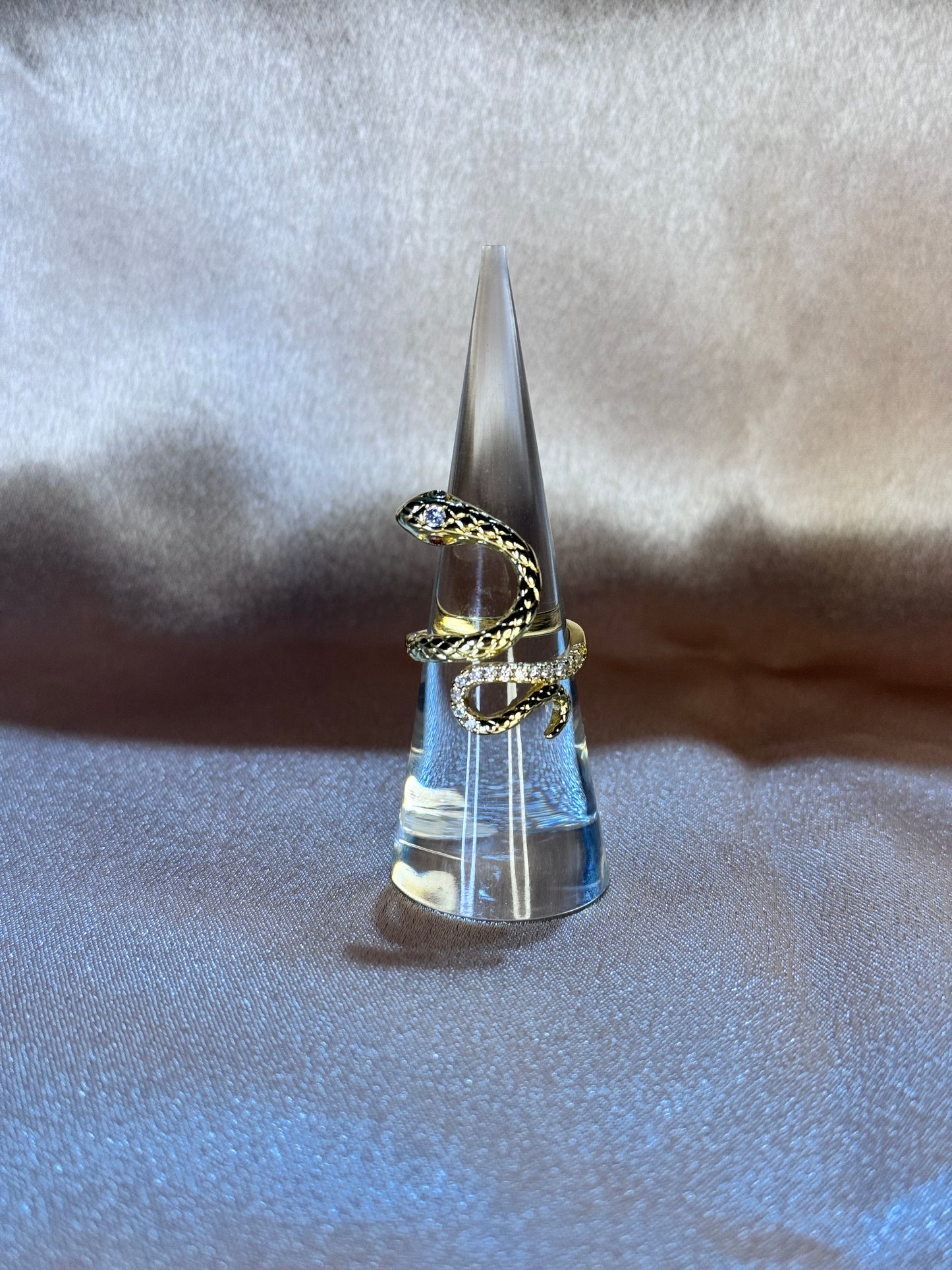 Golden Snake Adjustable Ring