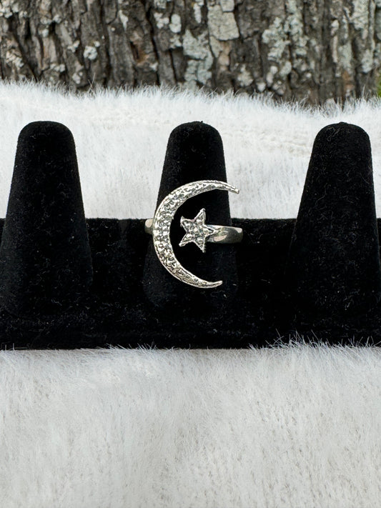 Luna y Estrella Ring (Size 9)
