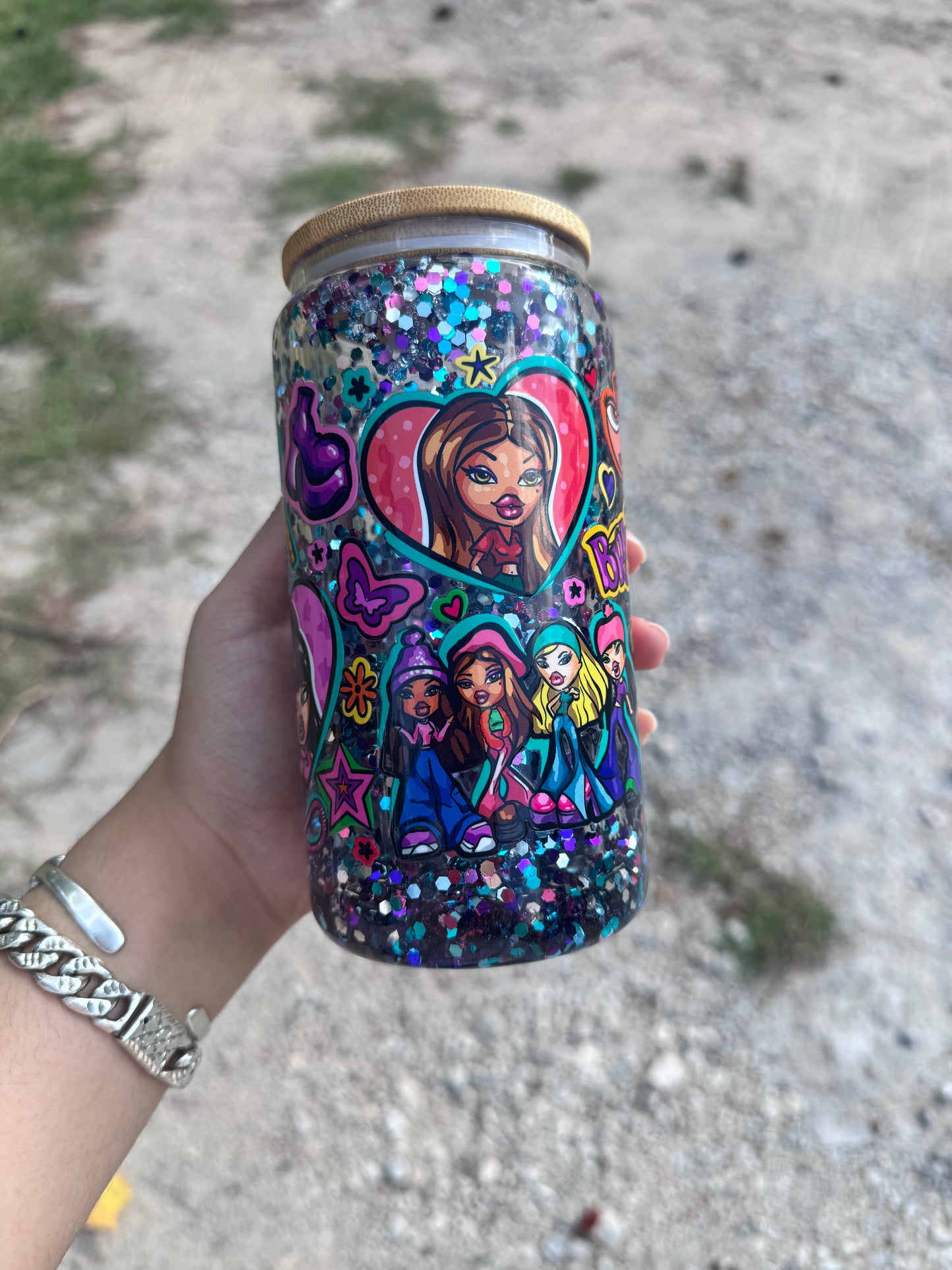 Bratz Snowglobe Glass Cup 12oz