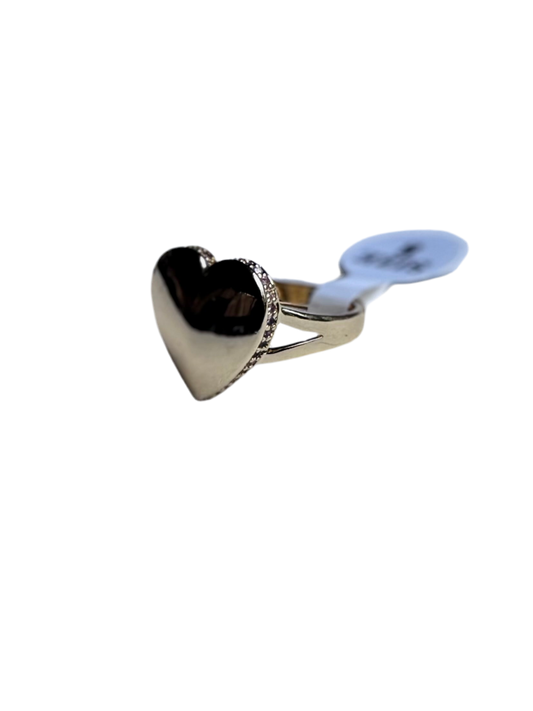 Golden Heart Custom Name Ring