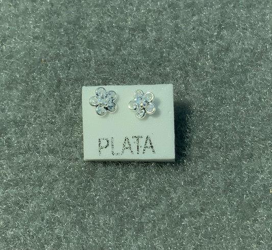 Bling Flower Studs