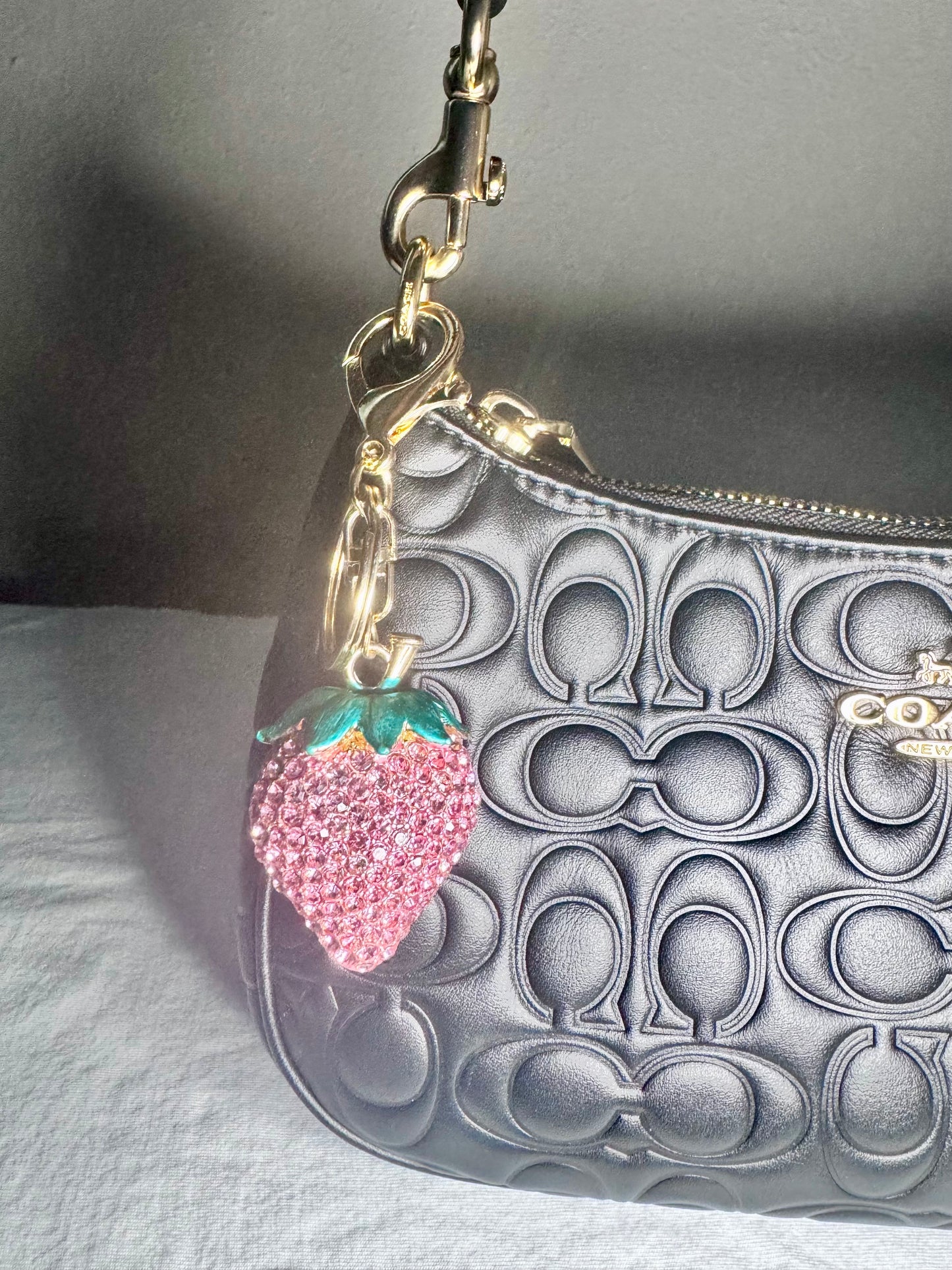 Strawberry Pink Keychain