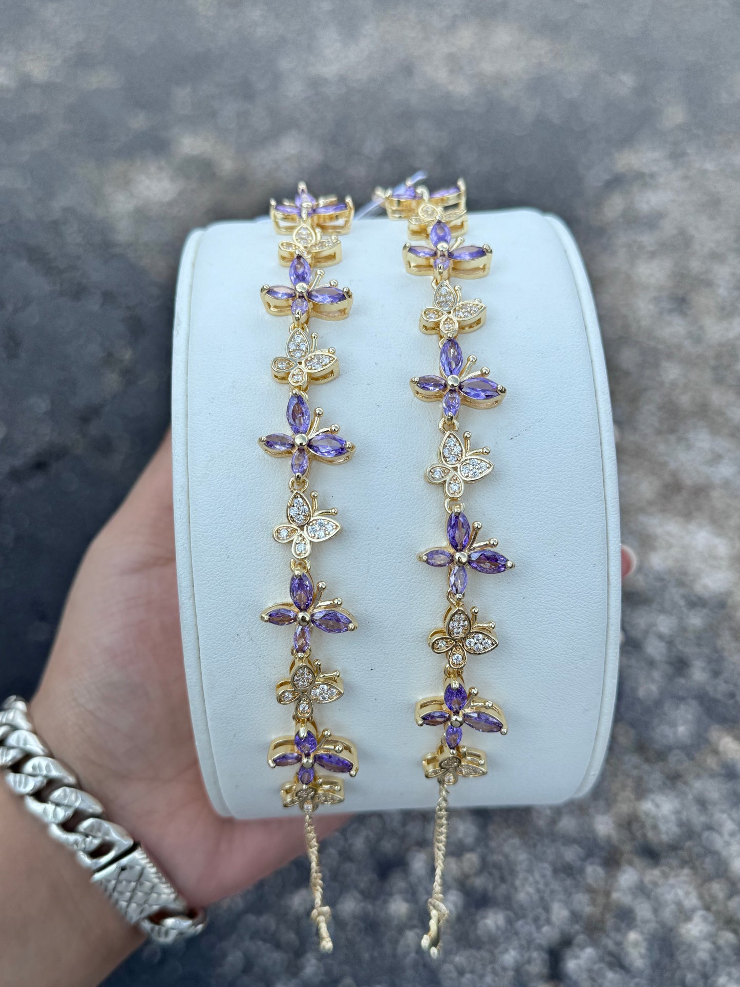 Violet Butterfly Blessing Bracelet