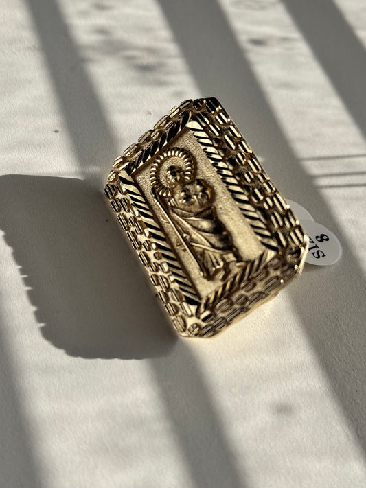 San Judas Two Finger Ring