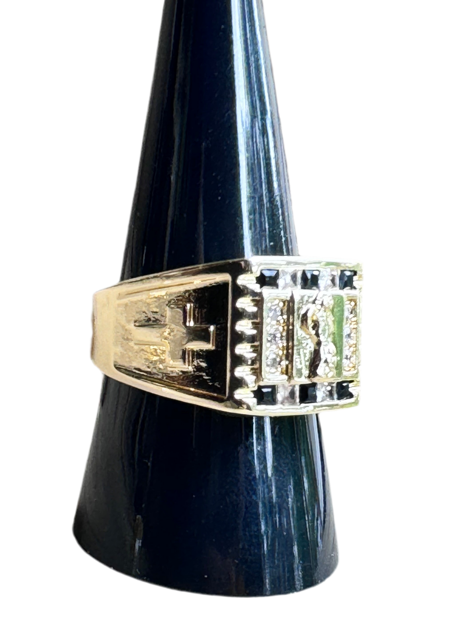 Santa Muerte Cross Ring for him