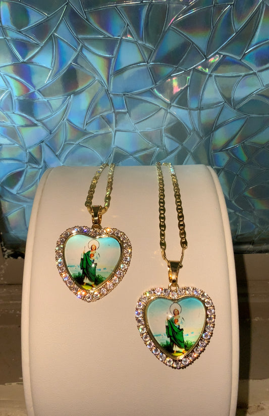 San Judas Corazón Necklace