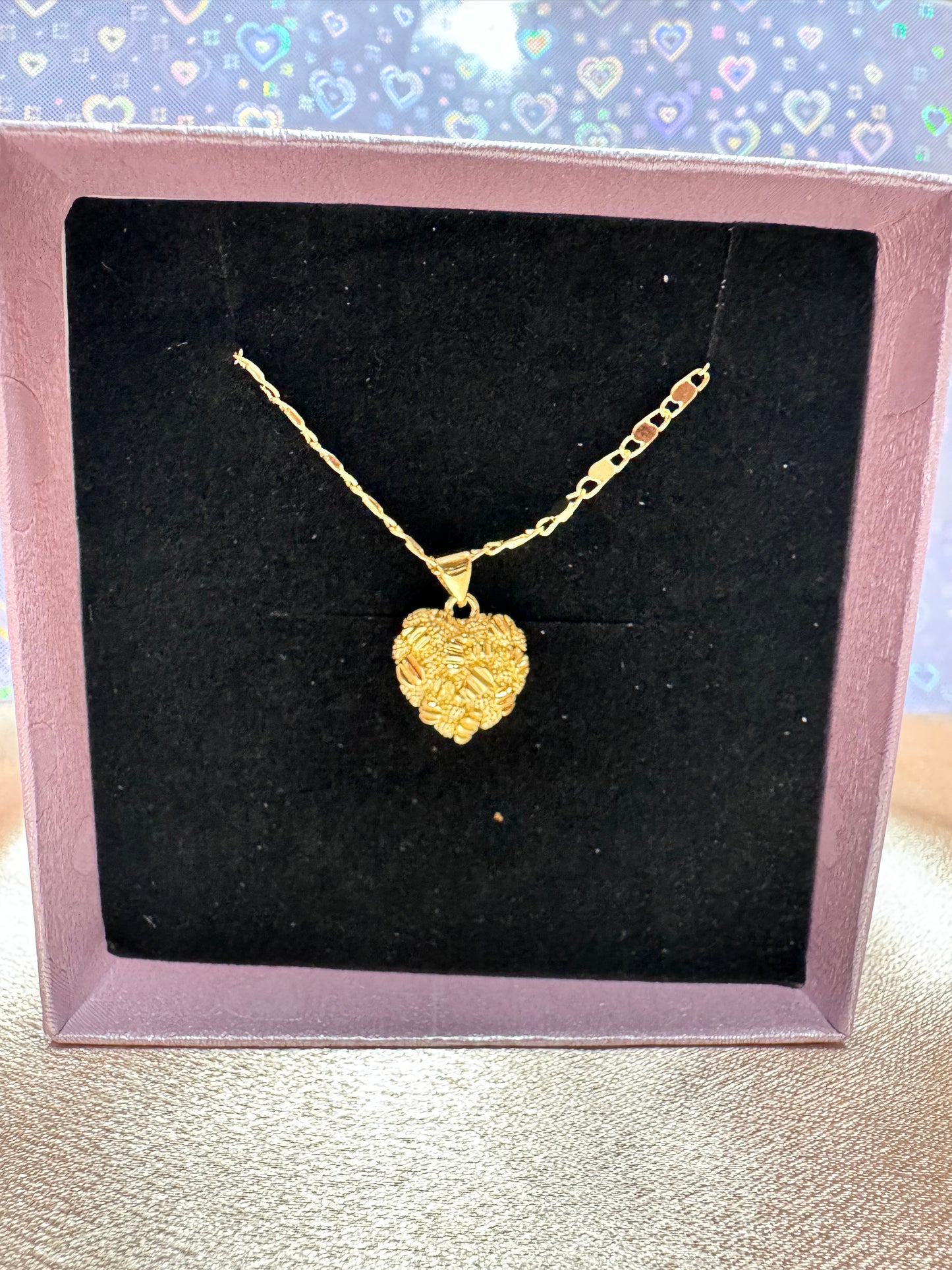 Small Heart Nugget Necklace