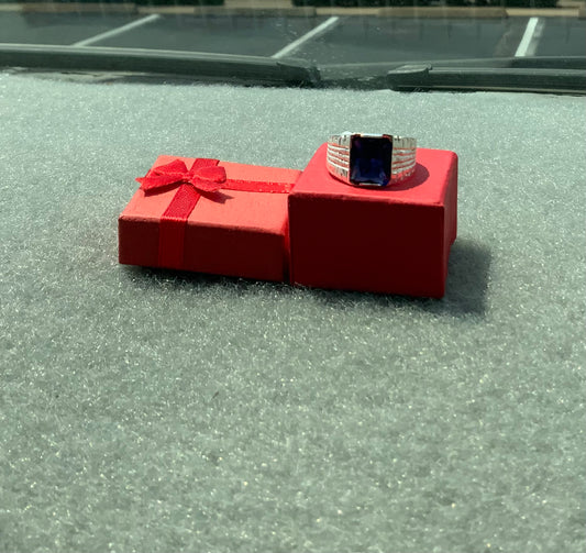 Blue Gem Ring (Size 11)