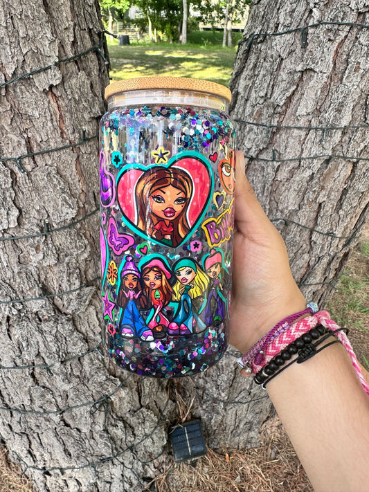 Bratz Snowglobe Glass Cup 12oz