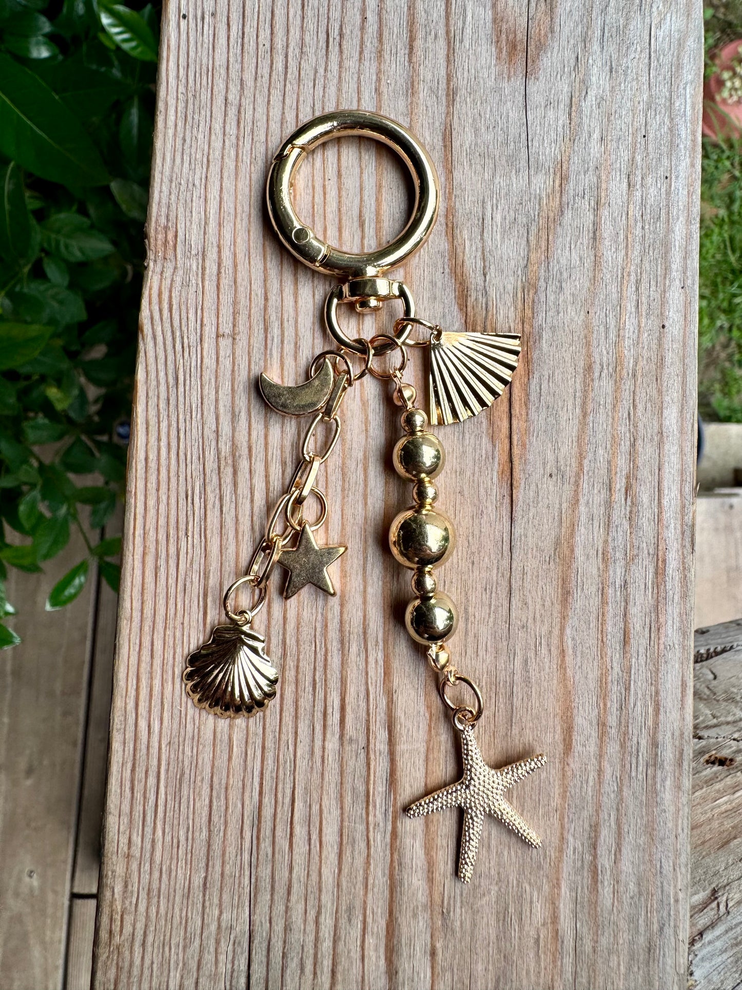 Seashell Stars Keychain