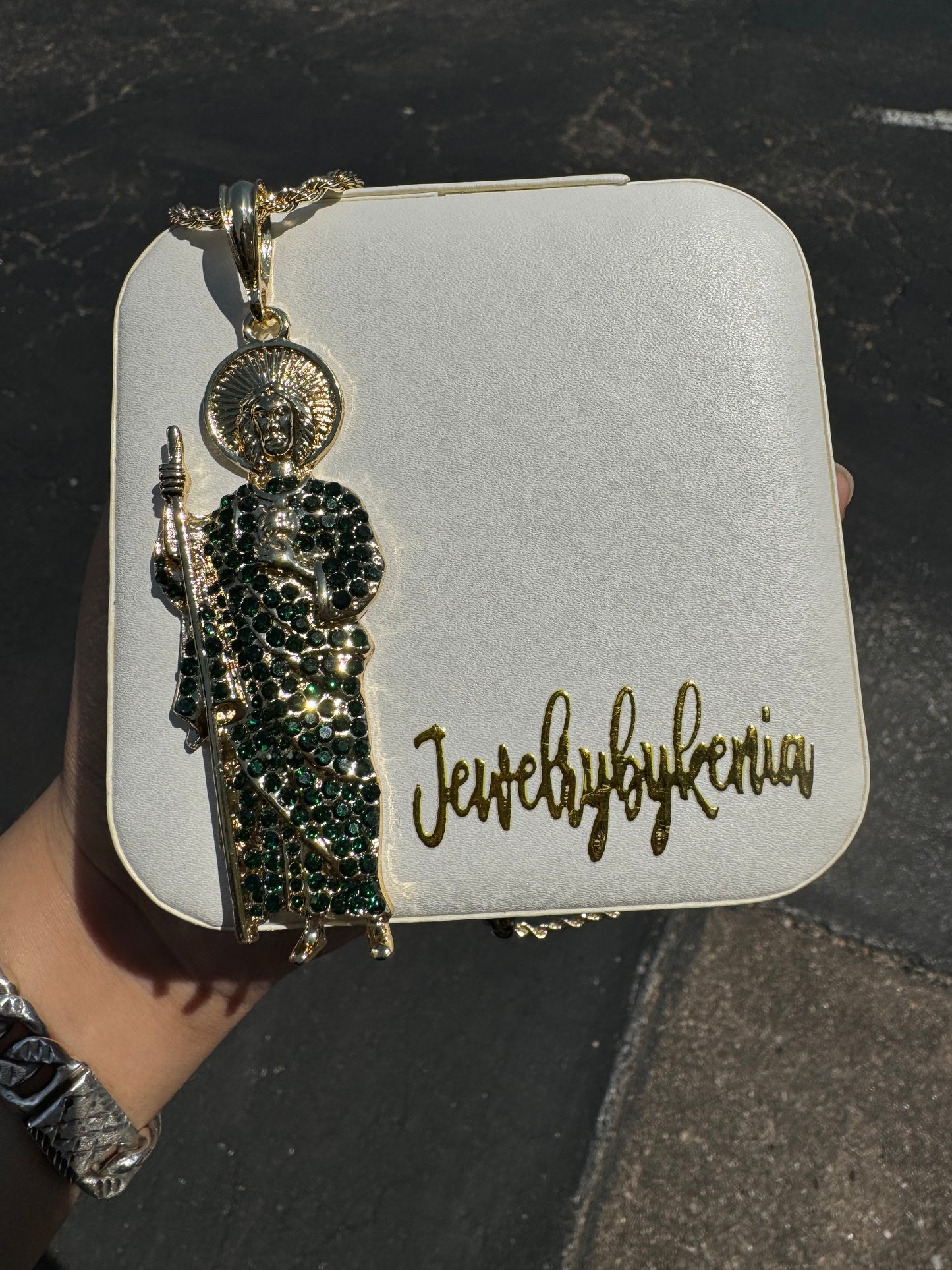 San Judas Iced out 3.5 Necklace