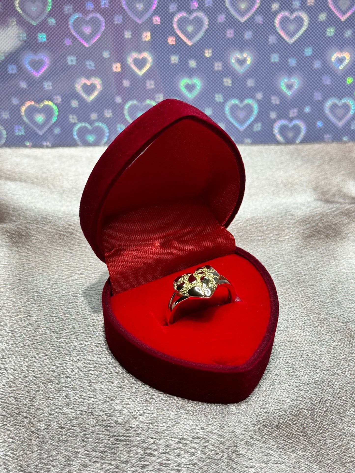 Heart Nugget Ring For Her