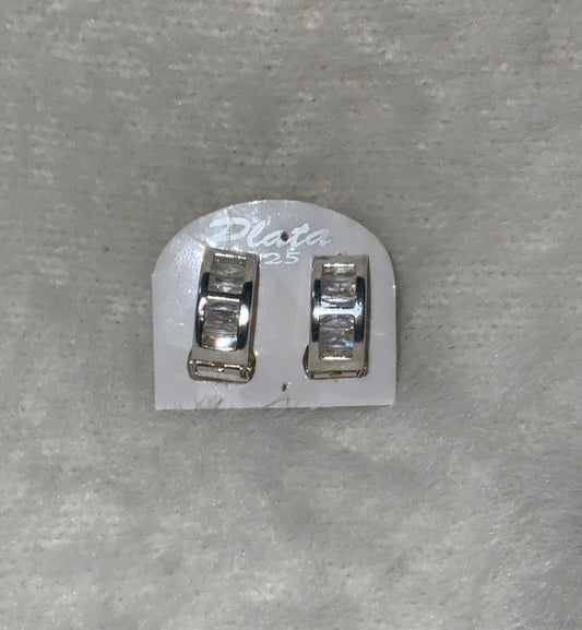 4 zirconia small hoops