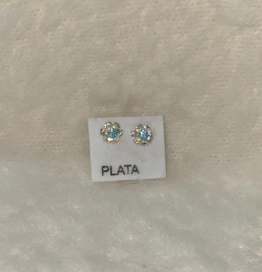 Floresita Azul Studs