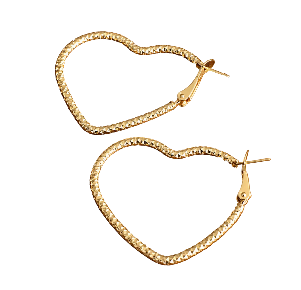 Heart Hoops Earrings