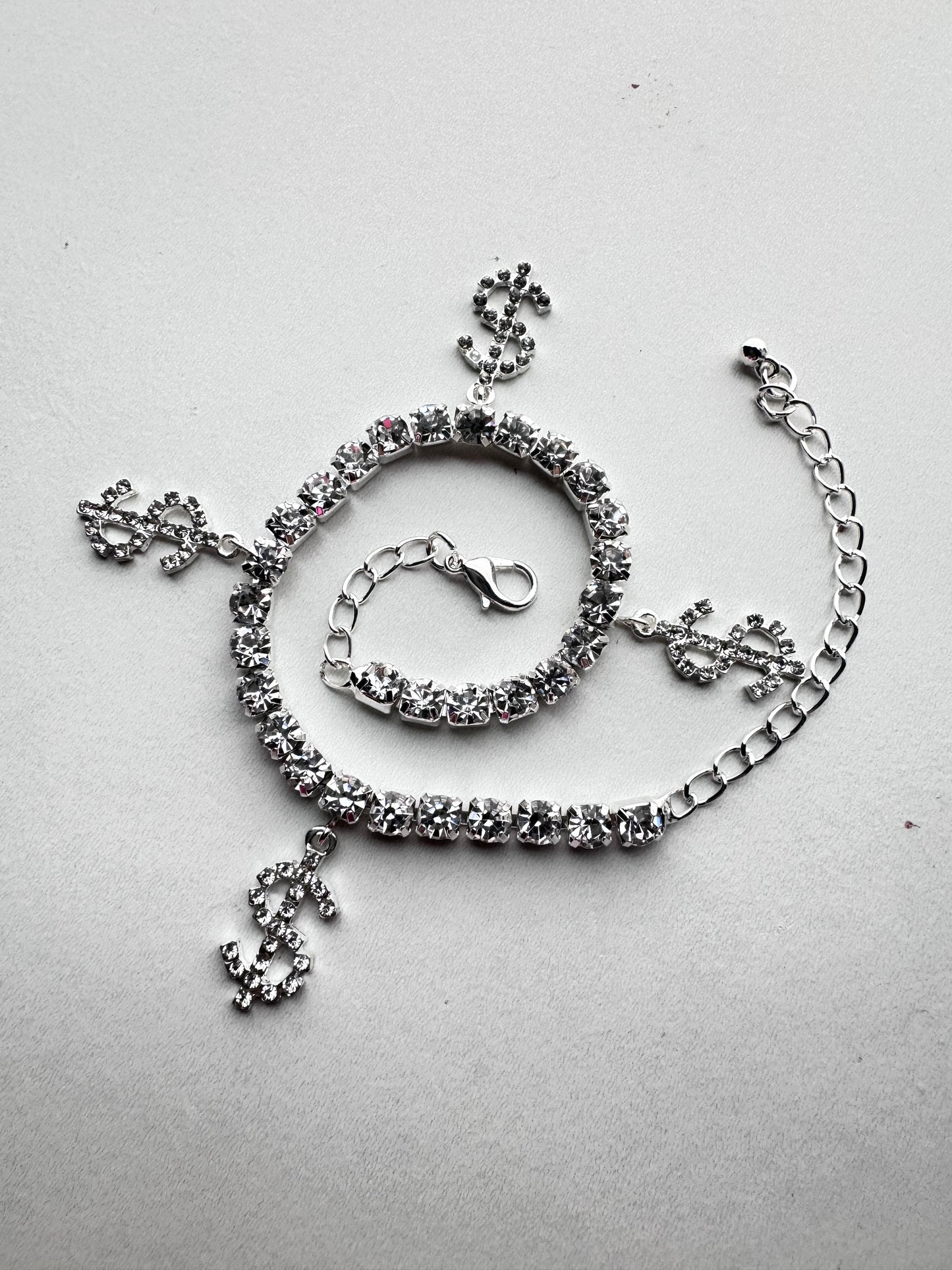 Money Sign Diamond Anklet