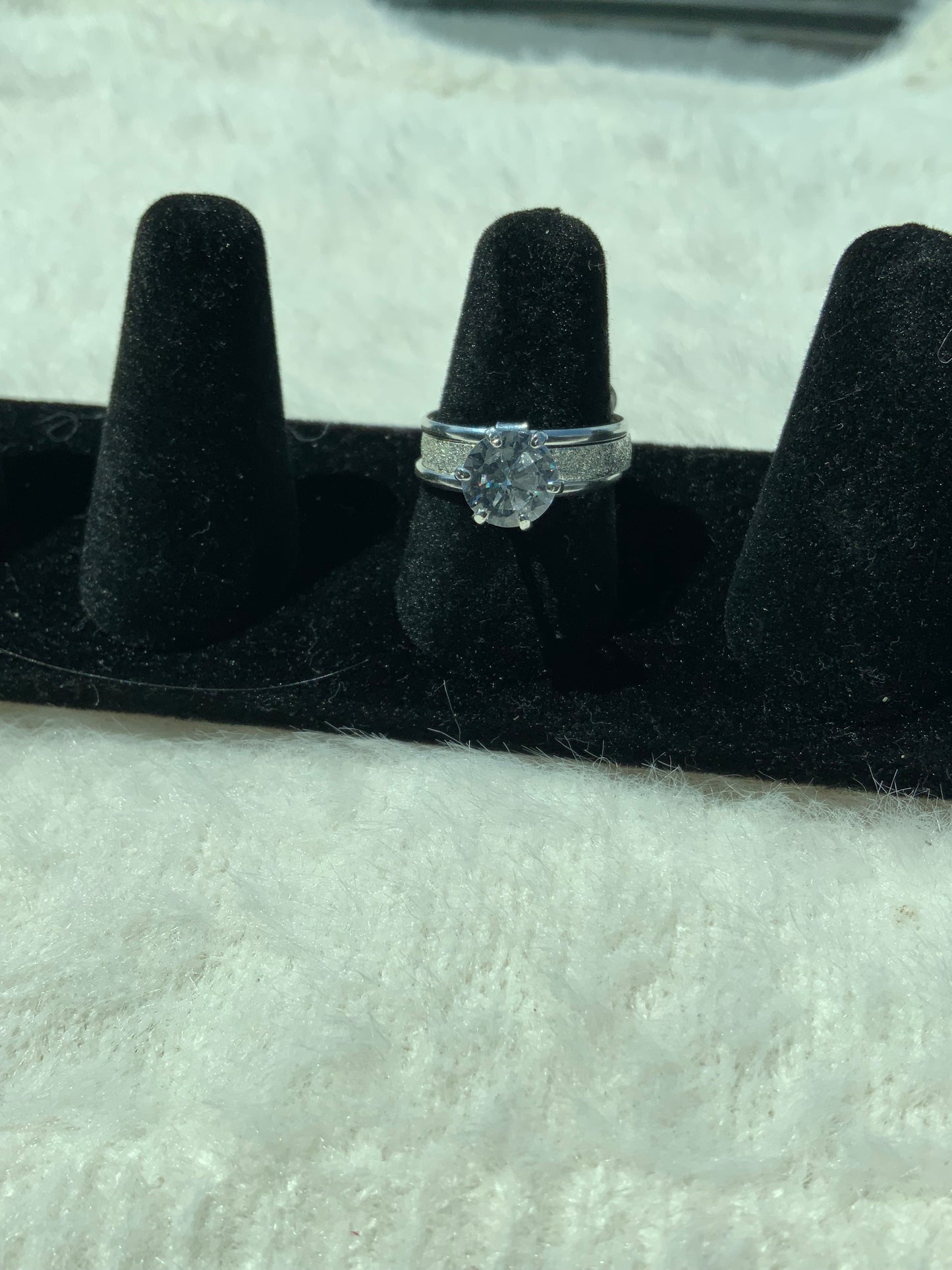 Sparkly Halo Gem Ring (Size 7 & 8)
