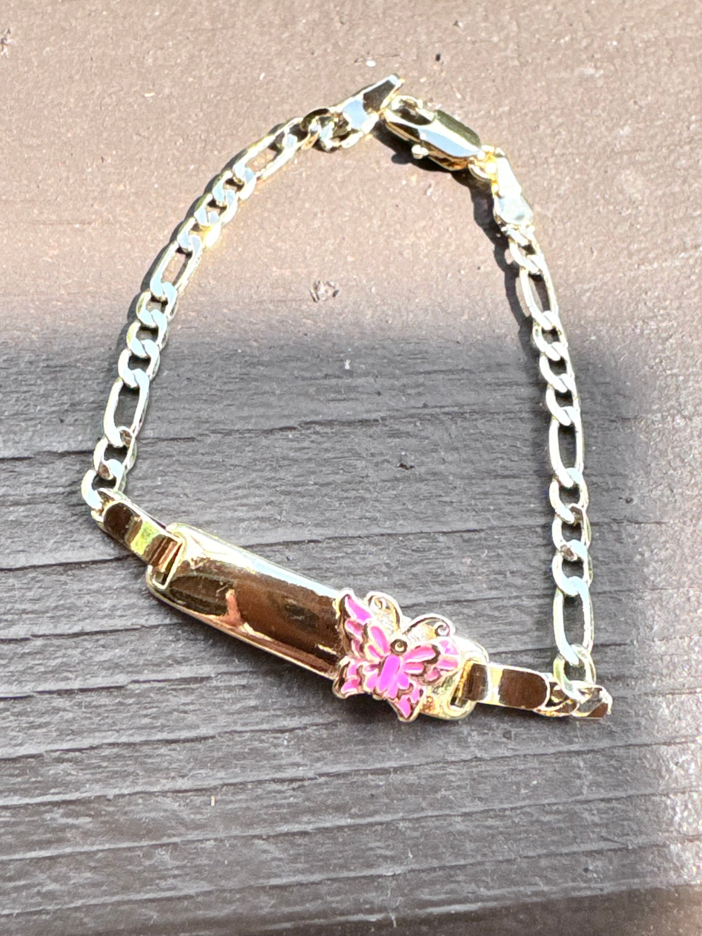Pink Butterly Baby Bracelet Esclava