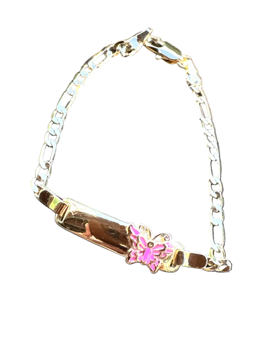 Pink Butterfly Baby Bracelet Esclava