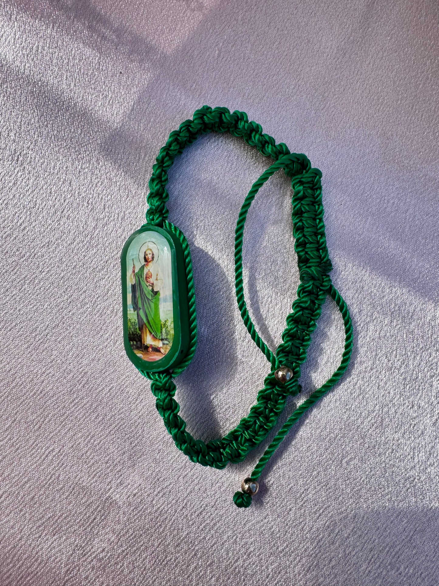 San Judas Double Sided Image Bracelet