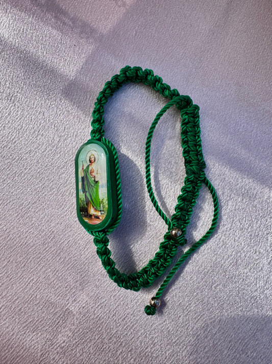 San Judas Double Sided Image Bracelet