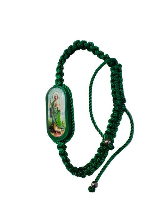 San Judas Double Sided Image Bracelet