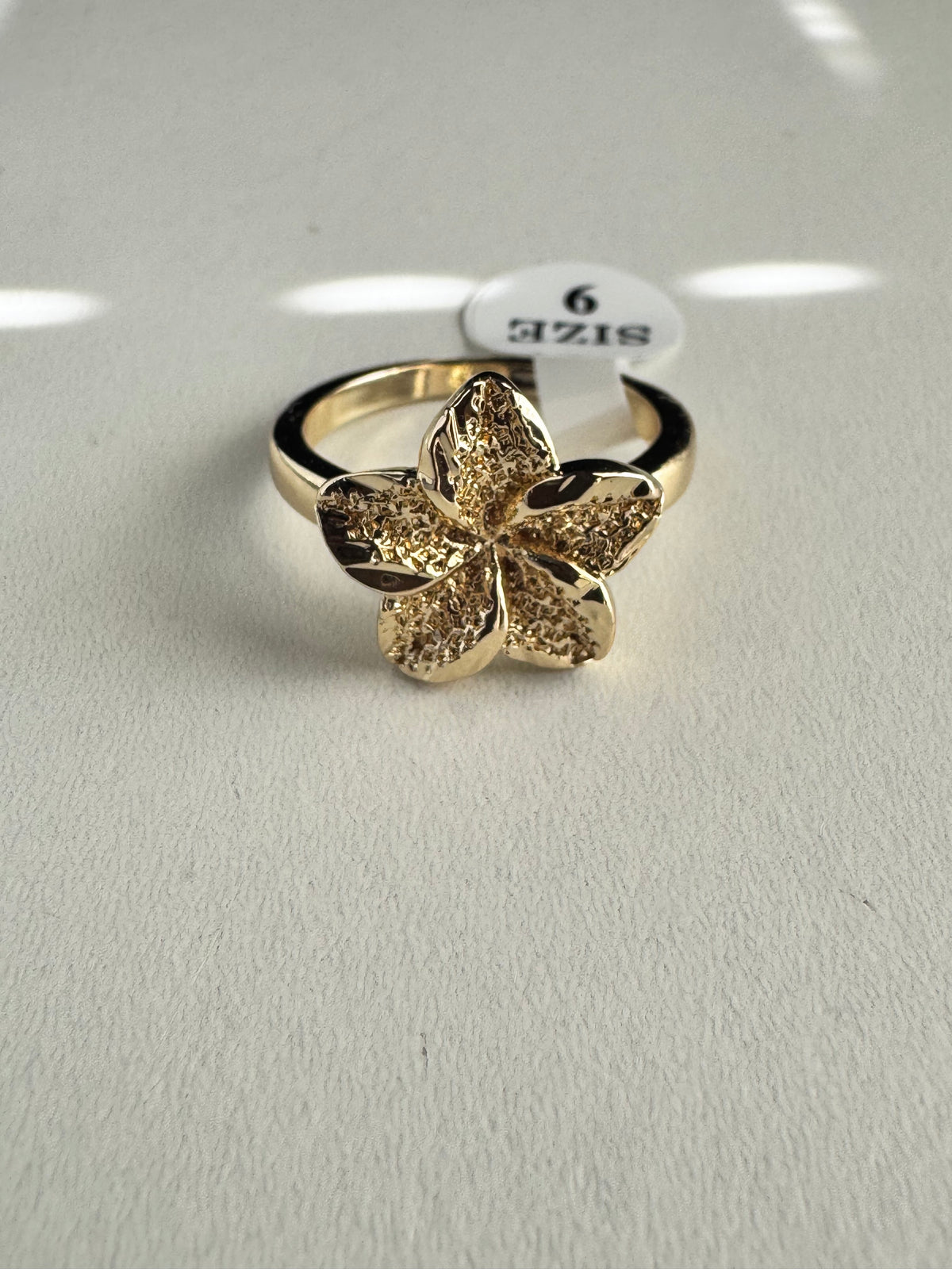Hibiscus Gold Plated Ring
